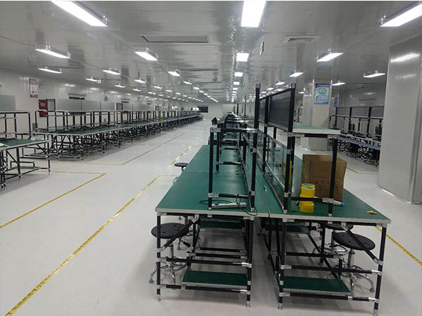  黑色精益管工作台